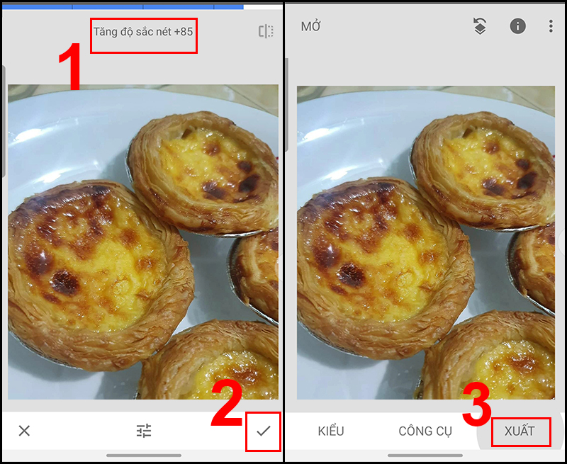 X&aacute;c nhận đ&atilde; tăng độ sắc n&eacute;t xong